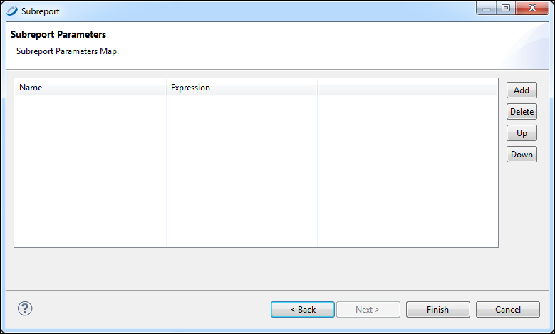 subreport parameters