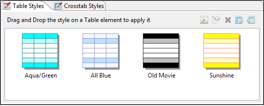 table styles tab