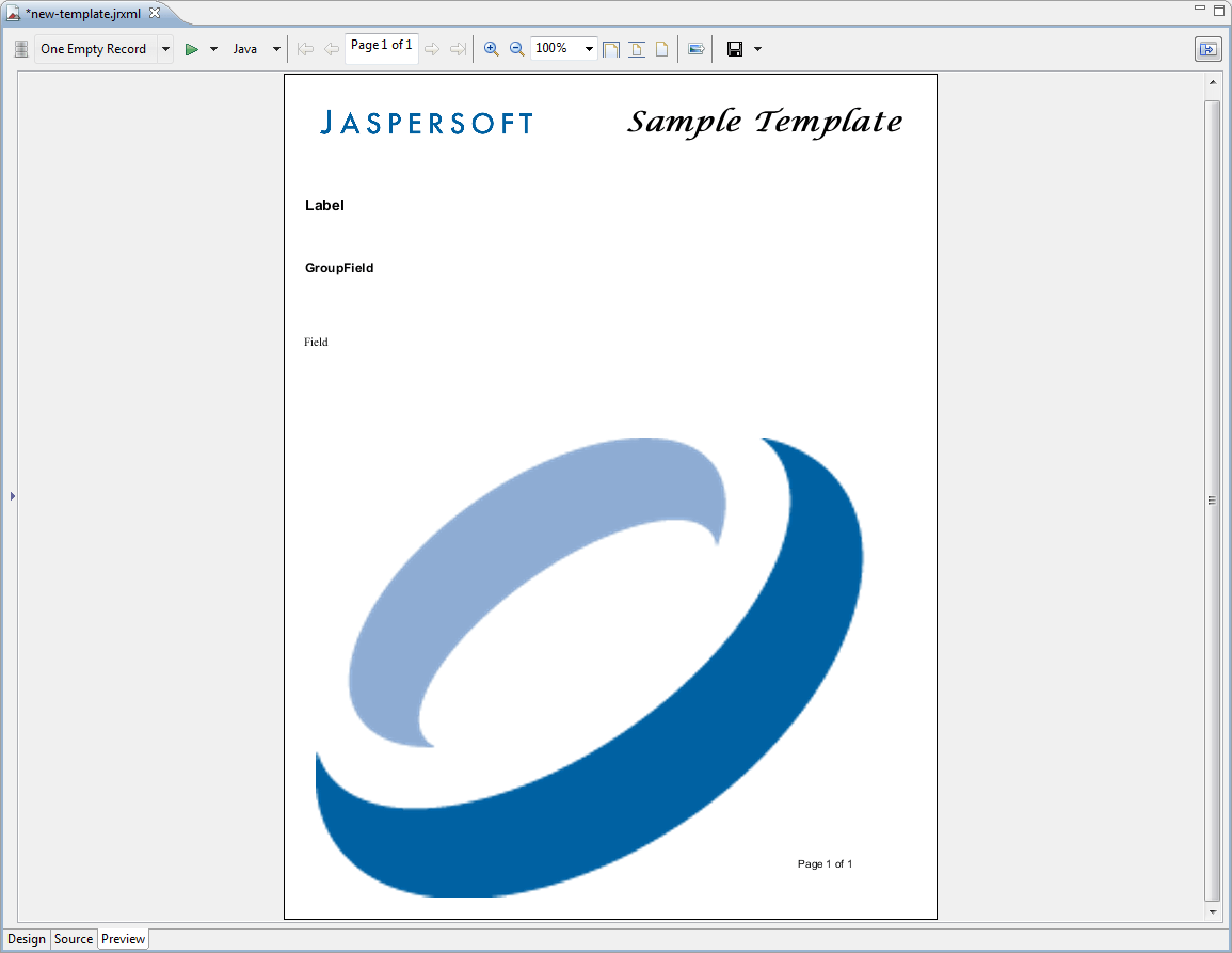 template preview